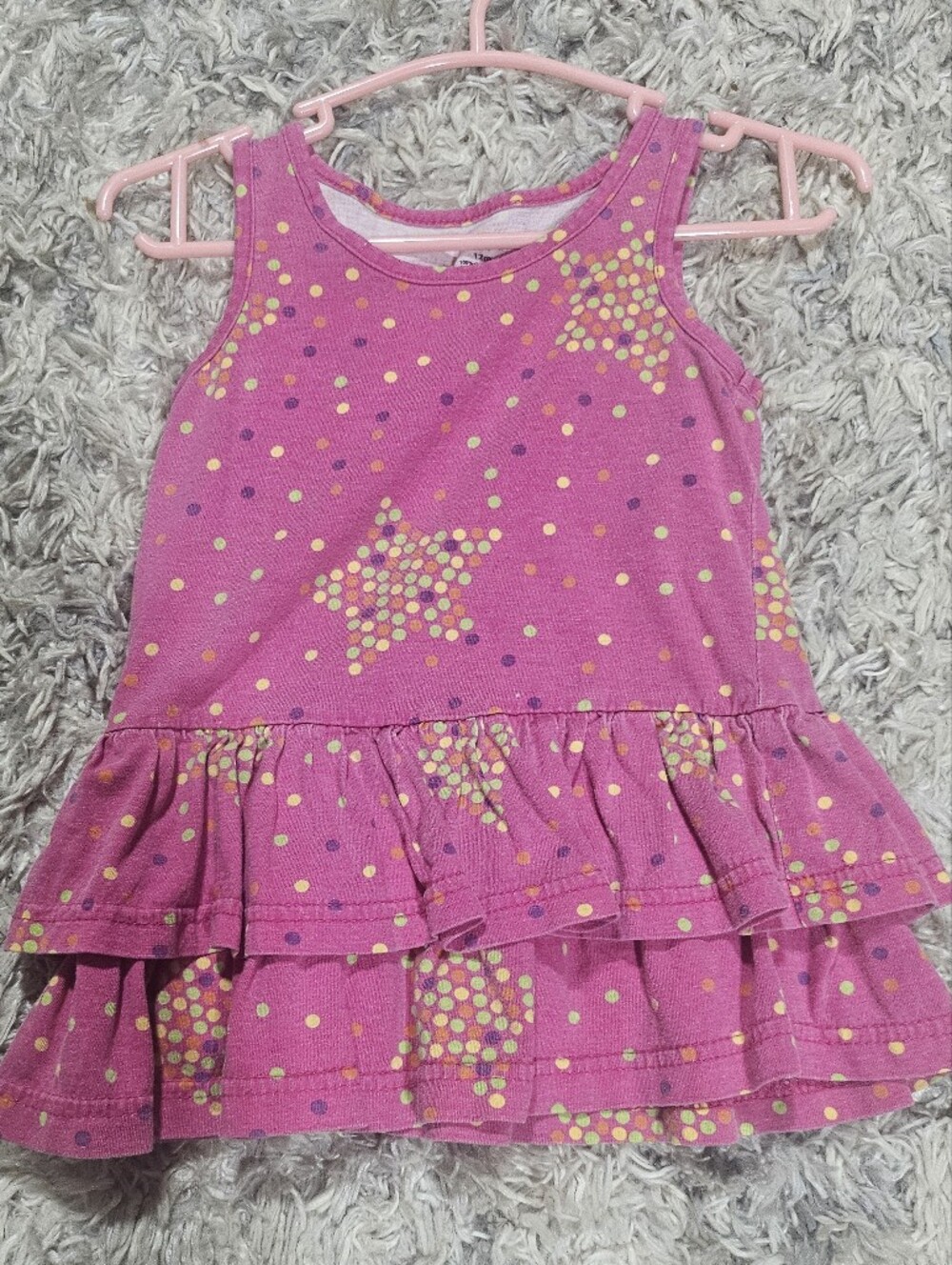 2/20$ Girls' Pink Polka Dot Ruffle Skirt